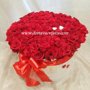 Flower box 101 ruža de luxe (1109 Zg)