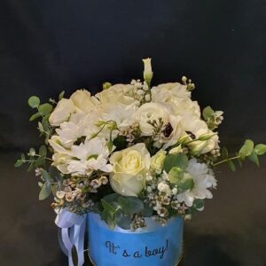 Rođenje djeteta Flower box  baršun (1185 St)