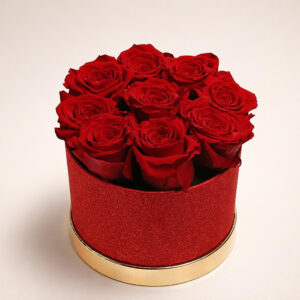 Red rose flower box AI 1