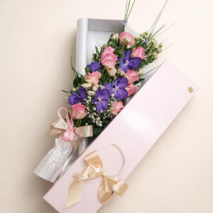 Flower box orhideje ruže AI 1