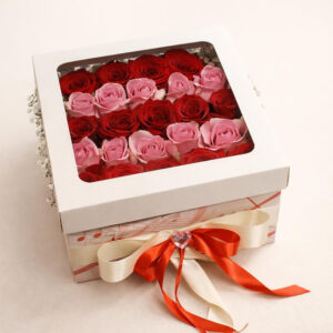 Red-pink flower box AI 1